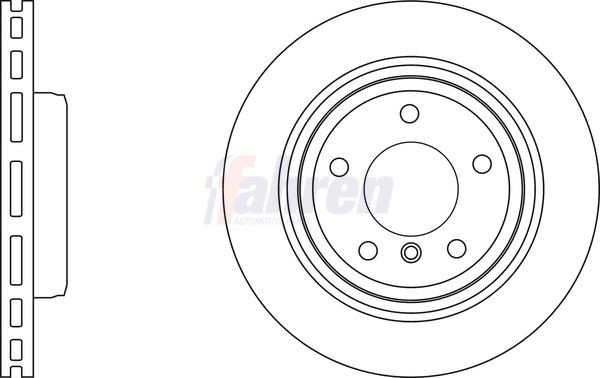 2x Rear Brake Disc For BMW Fahren FBD6805 Outer Ø 300mm Vented