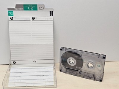 Maxell UR 120 *Unbeschriftet+Sticker* Audiokassette MC Tape