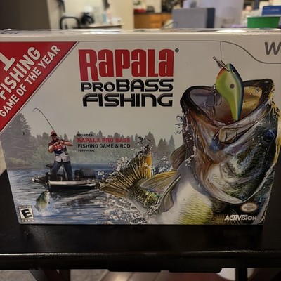 Nintendo Wii Rapala Pro Bass Fishing Rod Activision New Sealed
