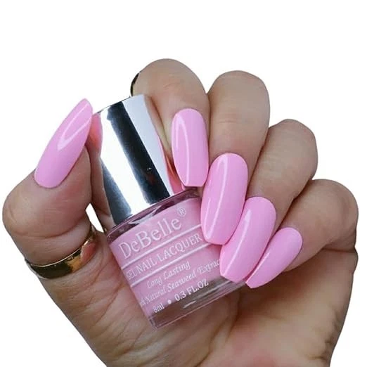 Debelle Gel Nail Polish Cherry Macaron (Powder Pink Nail Paint)|Non UV - Glossy