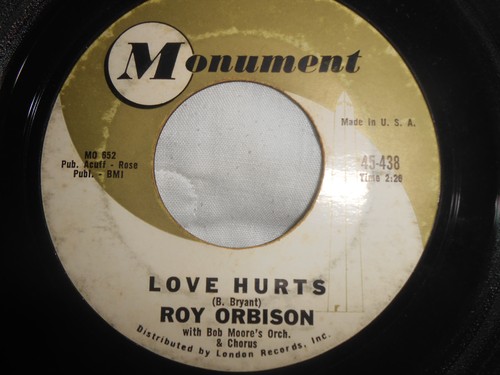 ROY ORBISON~"RUNNING SCARED"~Orig. 1960~ROCK~POP~7'' 45rpm~45-438~MONUMENT~VG+ - Picture 2 of 2