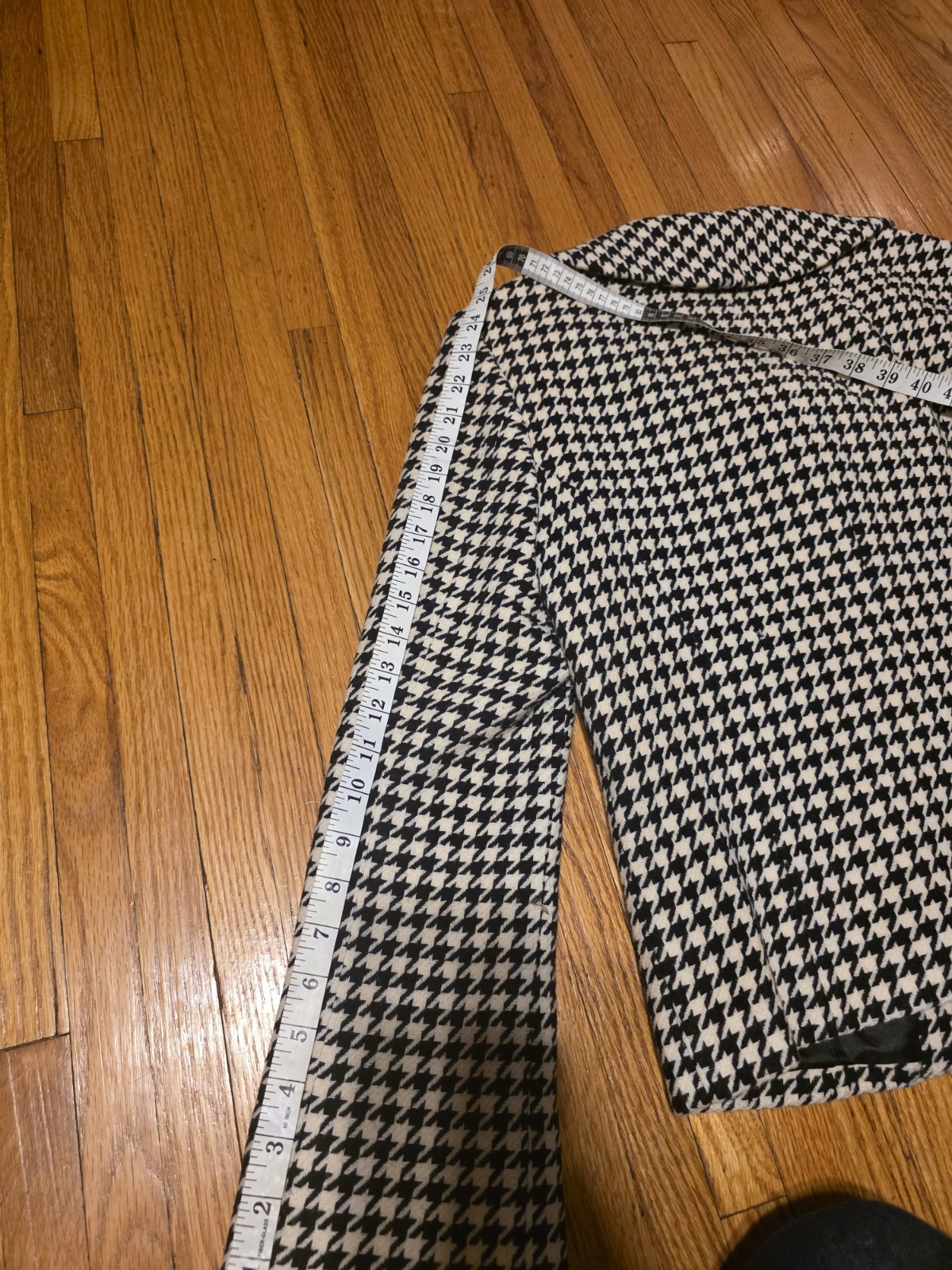 Pendleton Houndstooth Wool Blend Button Collared … - image 6