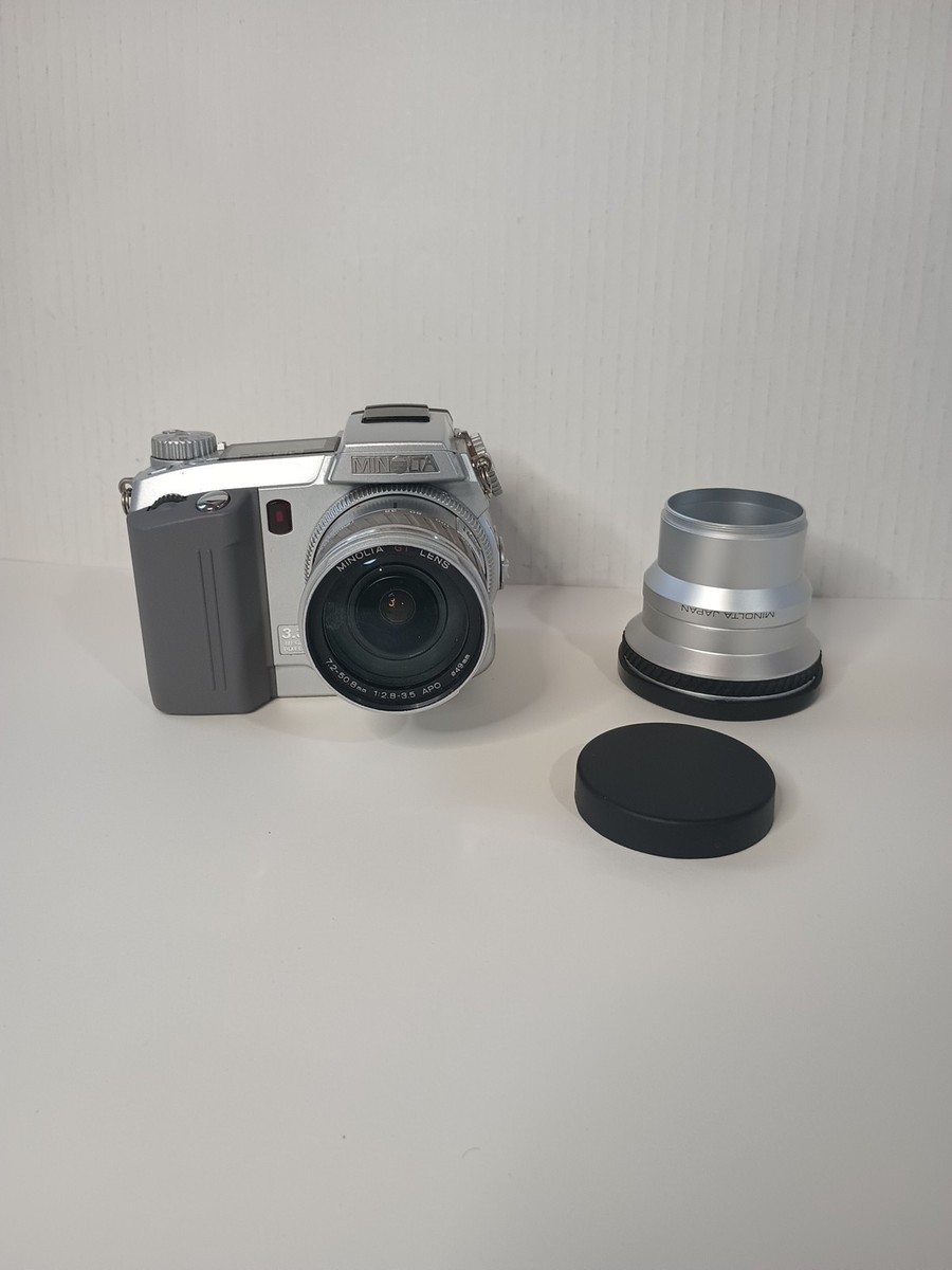 Minolta Dimage 5 Camera With Lens Silver, No strap | eBay