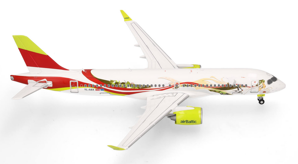 HERPA - AIRBUS A220-300 airBaltic 50° A220 - 1/200 - HER573535