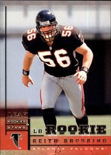 1998 Leaf Rookies and Stars #177 Keith Brooking RC - FB