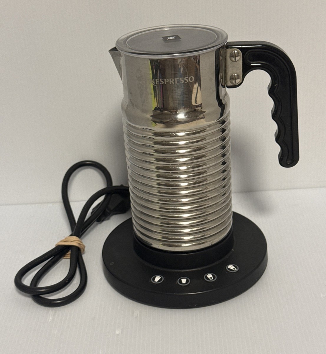 Nespresso Aeroccino 4 Electric Milk Frother & Warmer Silver Model