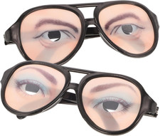 Halloween Trick Toy Male Funny Eyes Glasses Costume Prank Eyeglass Party Favors
