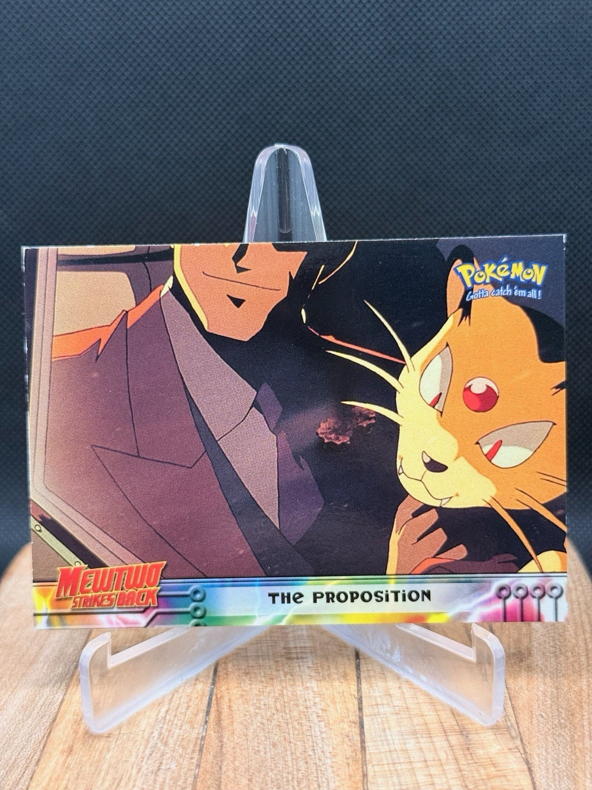 THE PROPOSITION #5 - BLACK LOGO - NON-HOLO - Mewtwo SB - TOPPS POKEMON CARD