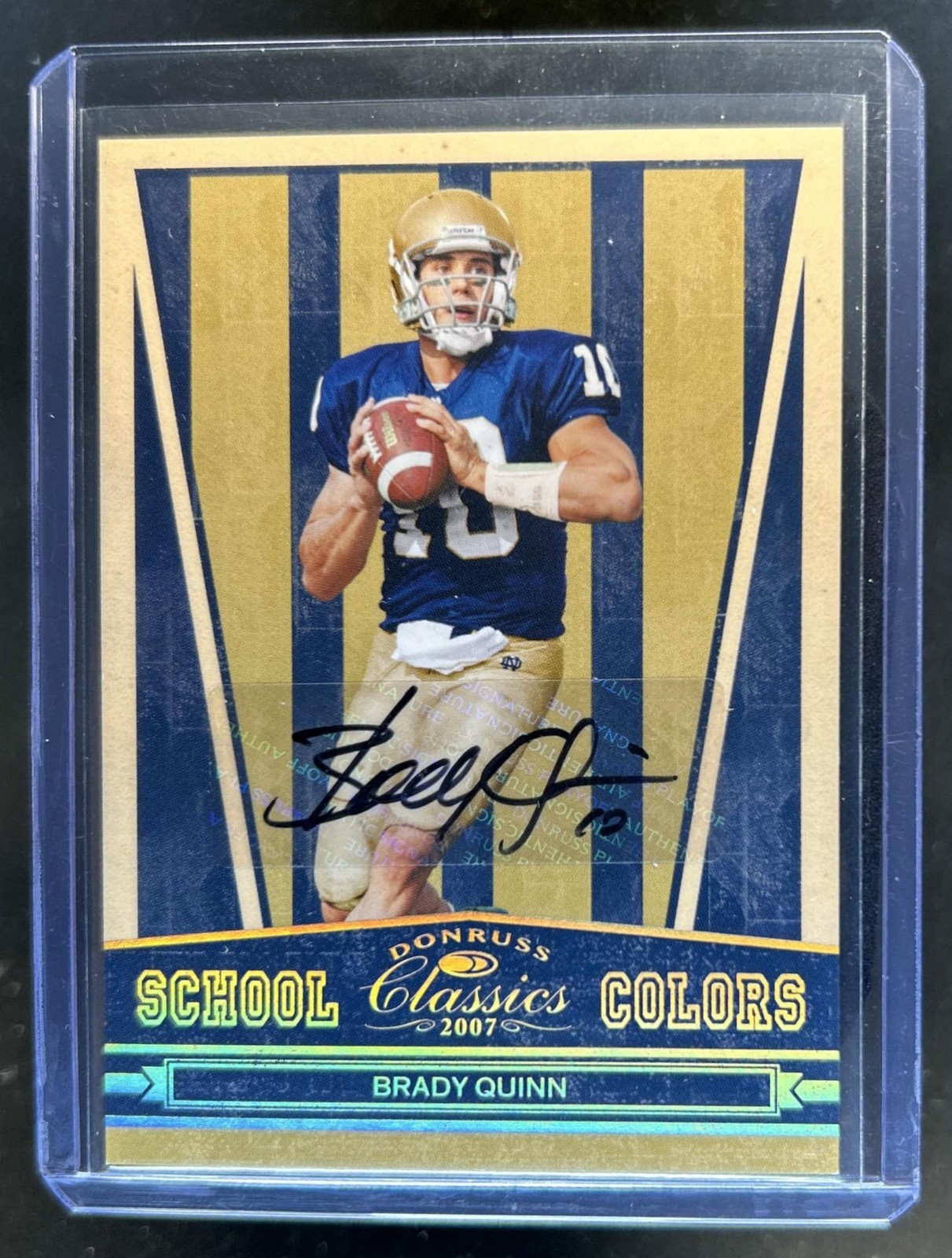 Brady Quinn Donruss Classics #152 Autograph