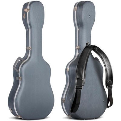 Acoustic Guitar Case ABS Waterproof Hard Case 41 Inch Gig Bag 0.6 Inch Thick ...