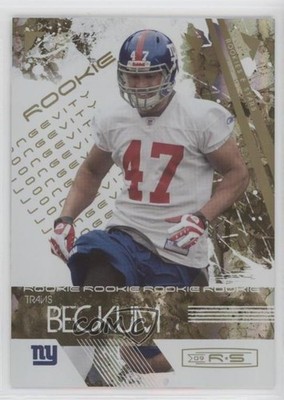 2009 Donruss Rookies & Stars Longevity Parallel Gold 26/49 Travis Beckum hg6