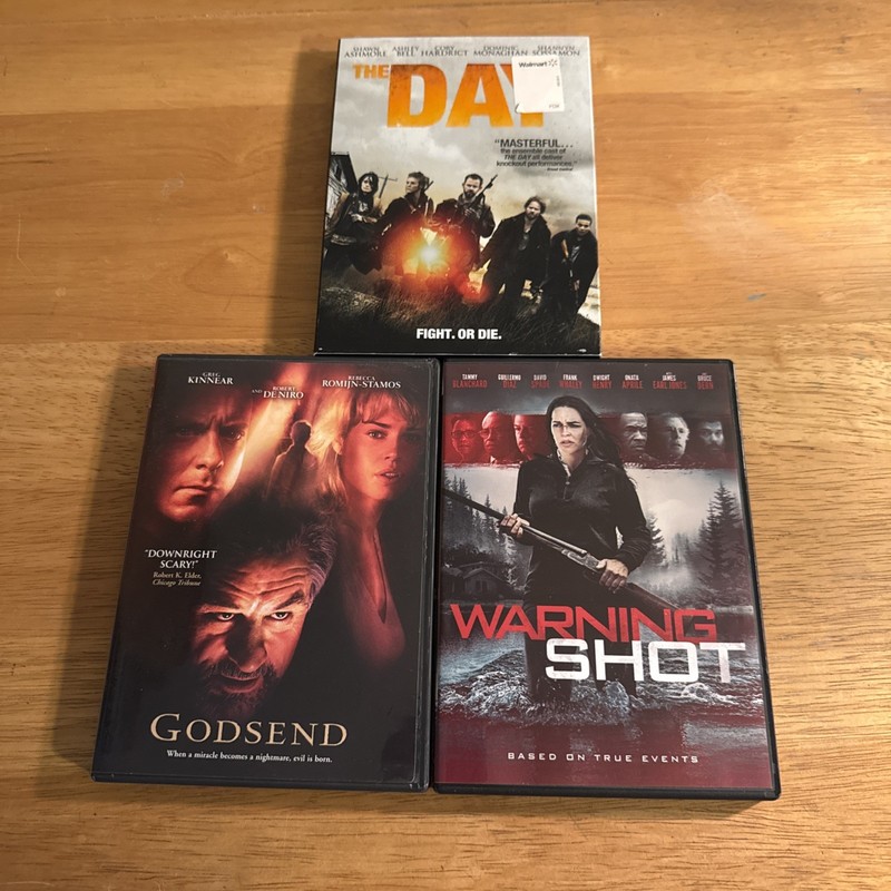 The Day, Godsend, & Warning Shot (3 DVDs)