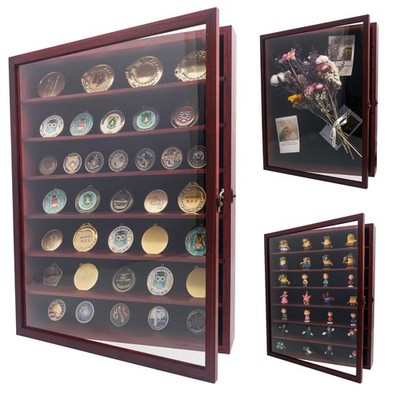 16x20 Wooden Shadow Box Frame with Removable Shelves Deep Display Case for Mi...
