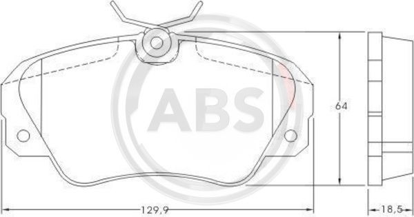 Fits A.B.S. 36749 Brake Pad Set, disc brake  ⭐UK Stock⭐