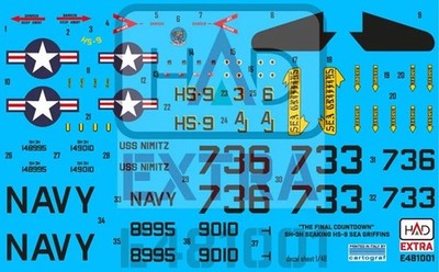 HAD Models HADE481001 - 1/48 SH-3H Seaking SH-3H Seaking ''Final Countdown'' coll