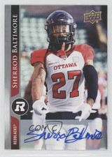 2021 Upper Deck CFL Auto Sherrod Baltimore #95 Auto l5j