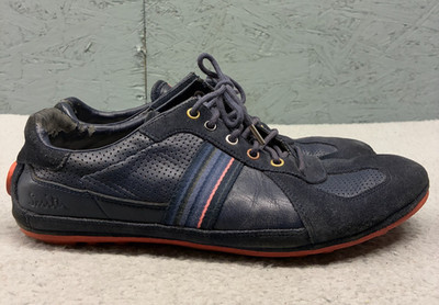 Paul Smith Sneakers Men s 8 Navy Low Top Casual Shoes Leather Suede Designer