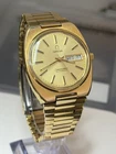 Vintage Omega seamaster day date Watch micron thick gold coated case watch