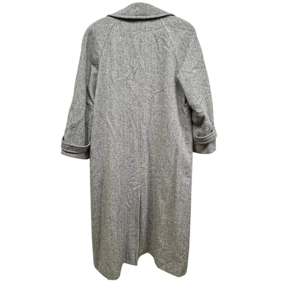 Abrigo Ferncroft Vintage Mujer 14 Gris Lana Espiga Tweed Abrigo EE. UU. 80s Foto 2 de 4