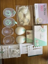 Willow 360 Double Electric Breast Pump Kit Hands-Free, Milk Bags, Bottles