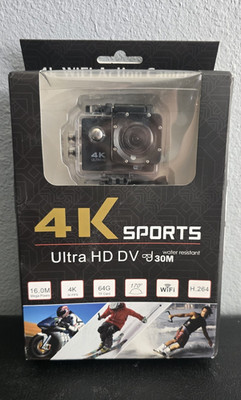 4K Sports Ultra HD DV Action Camera Wi-Fi 30m Waterproof 2.0in LCD Black