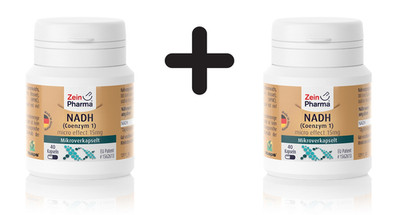 2 x Zein Pharma NADH (Coenzyme 1), 15mg - 40 caps (999,38 EUR/kg)