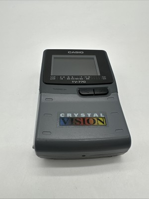 #ad VTG Casio Battery Operated Handheld TV 770B Crystal vision amp; VHF UHF For Part…54 $8.00