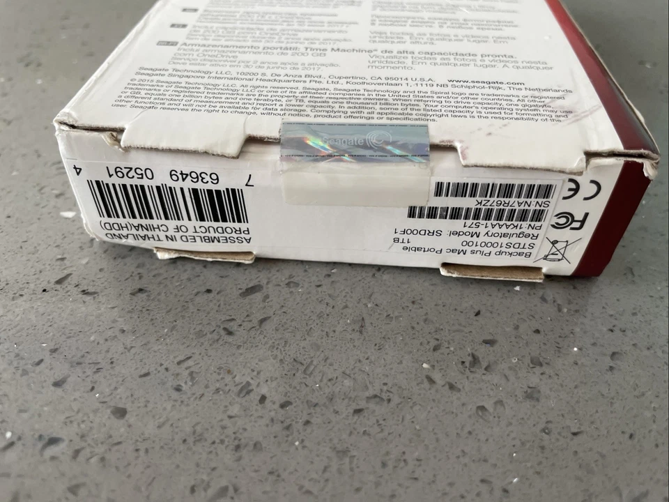 Seagate Backup Plus Slim 1TB HDD External Hard Disc Drive Portable Storage - Image 3 of 4