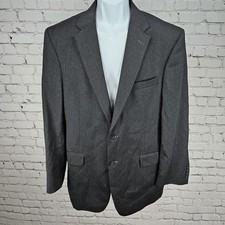 Jos A Bank Grey 100 Wool Signature Tailored Fit Button Blazer Sport Coat 42L