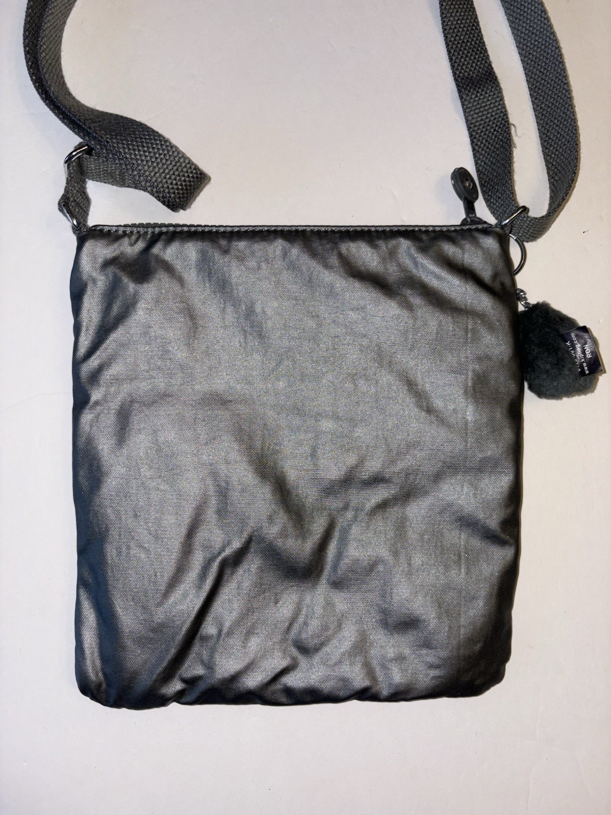 Kipling Live Light Silver Adjustable Crossbody Pu… - image 2