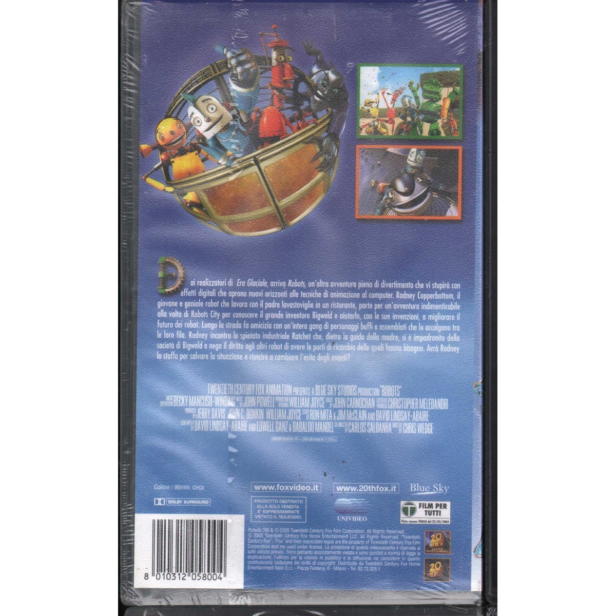 Robots VHS Chris Wedge Univideo - 24234SA Sealed | eBay