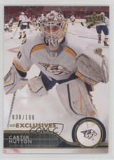 2014-15 Upper Deck UD Exclusives 38/100 Carter Hutton #108 0o5t