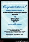 2025-26 Bowman Chrome Autographs Orange Refractor Jayson Tatum AUTO /25 EXCH