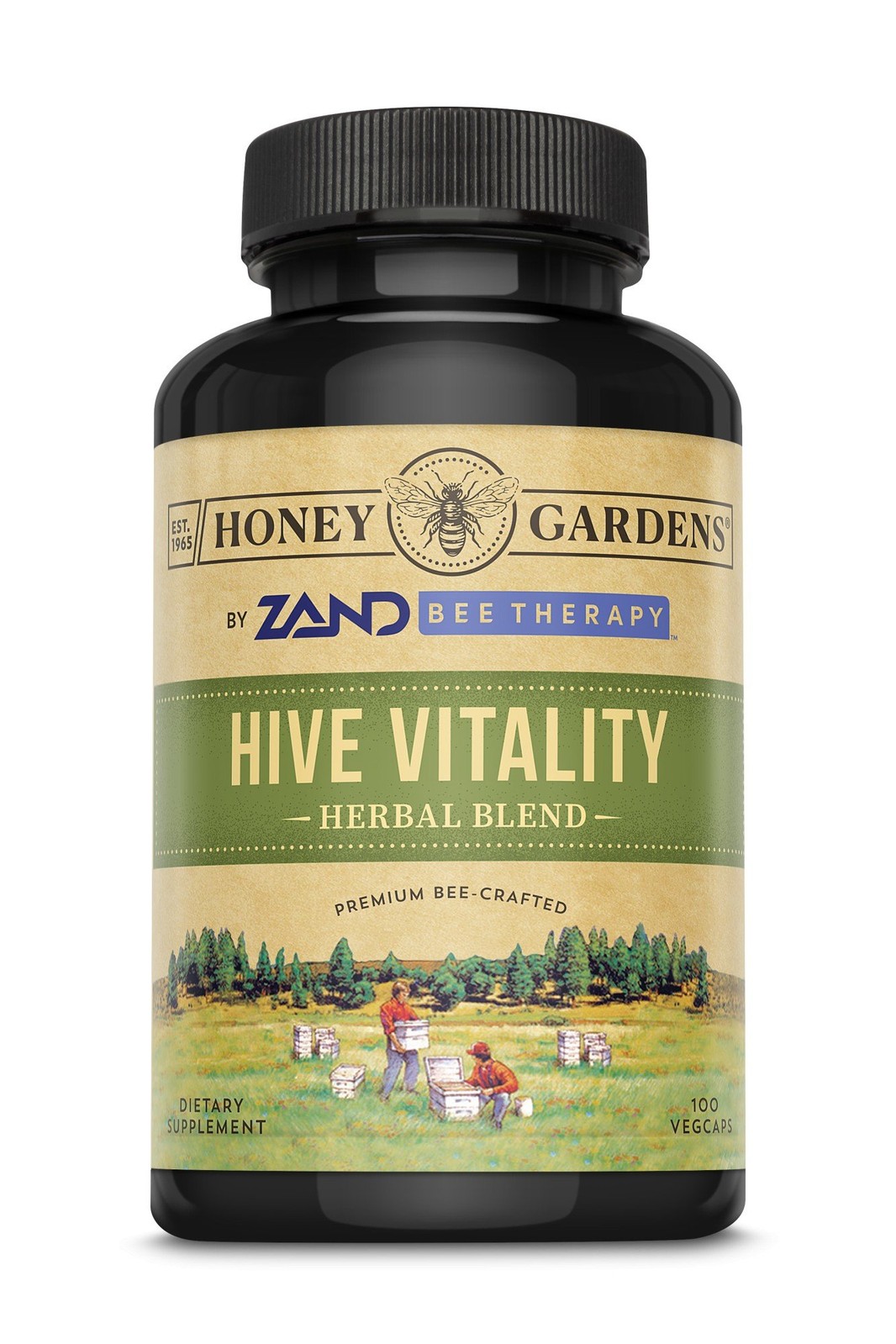 Honey Gardens Hive Vitality-Herbal Blend 100 Vegetable Capsule