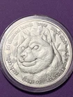 2021  Dogecoin 1oz 999 Fine Silver Coin Round Doge Blockchain Mint Crypto in Cap