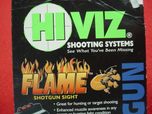 HI-VIZ - Flame Shotgun Sight- #FL2005R- New !!