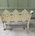 BURWOOD 2914-1-B Victorian Wall Shelf Park Bench Pink Vintage USA Doll Hearts — photo 7