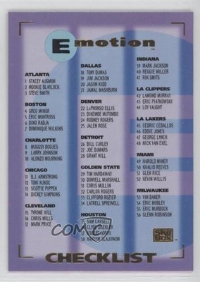 1994-95 Skybox Emotion Checklist #121 0f3j