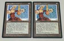 2x Balm of Restoration - MTG - Fallen Empires - ENGLISH - ©1994 NM Rare