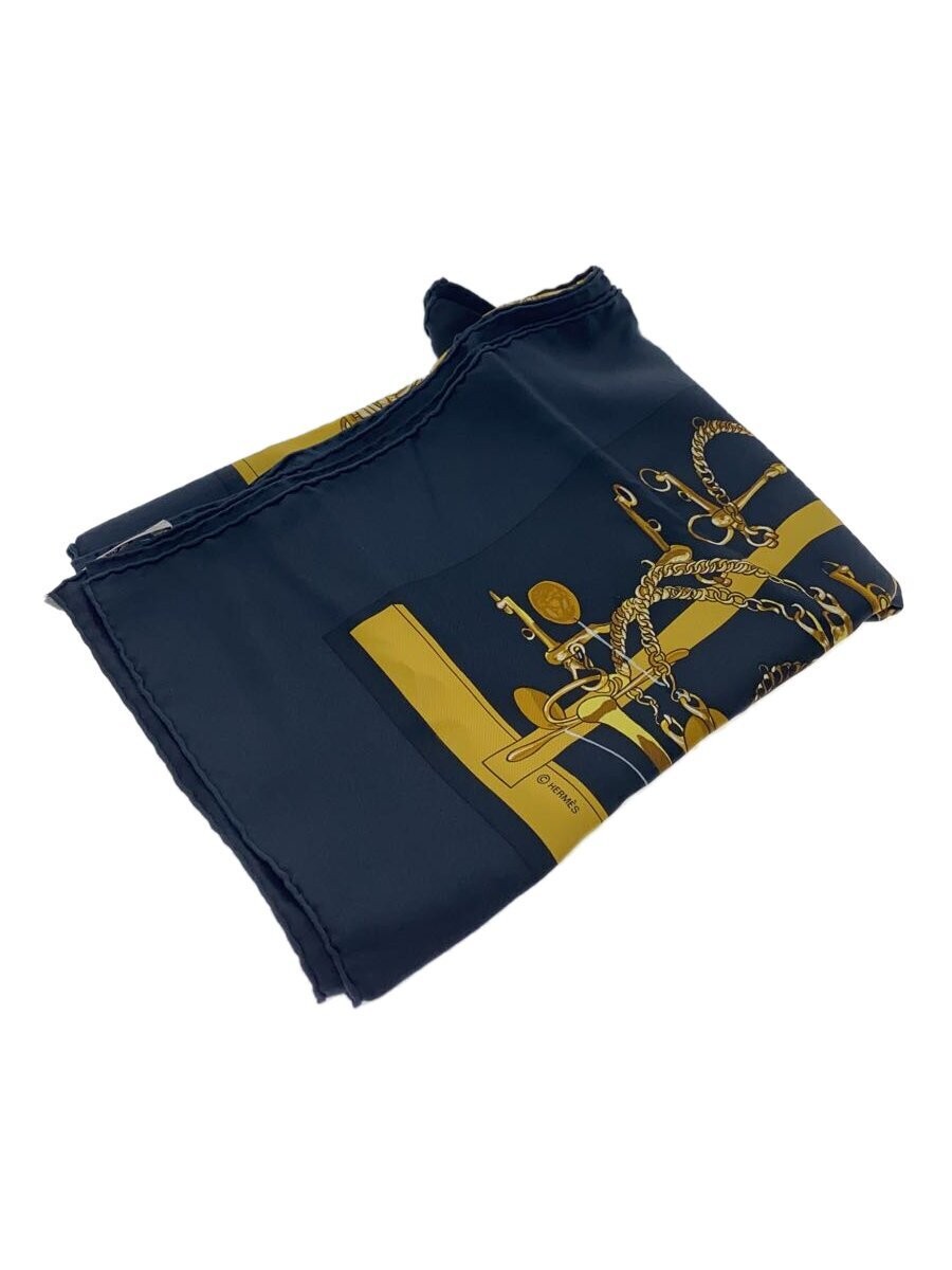 HERMES Silk Scarf in Classic Black Elegant Design
