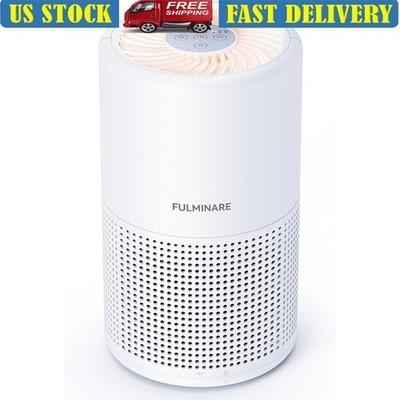 H13 HEPA Air Purifier Quiet Operation 360° Filtration Night Light Timer New