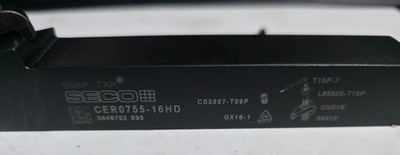 Seco CER0755-16HD Snap-Tap  HD External Right Hand Threading Toolholder 3/4''