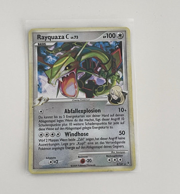Pokémon TCG Rayquaza C SP 8/147 Rare Platin Deutsch KP 100 Lv.73 2009