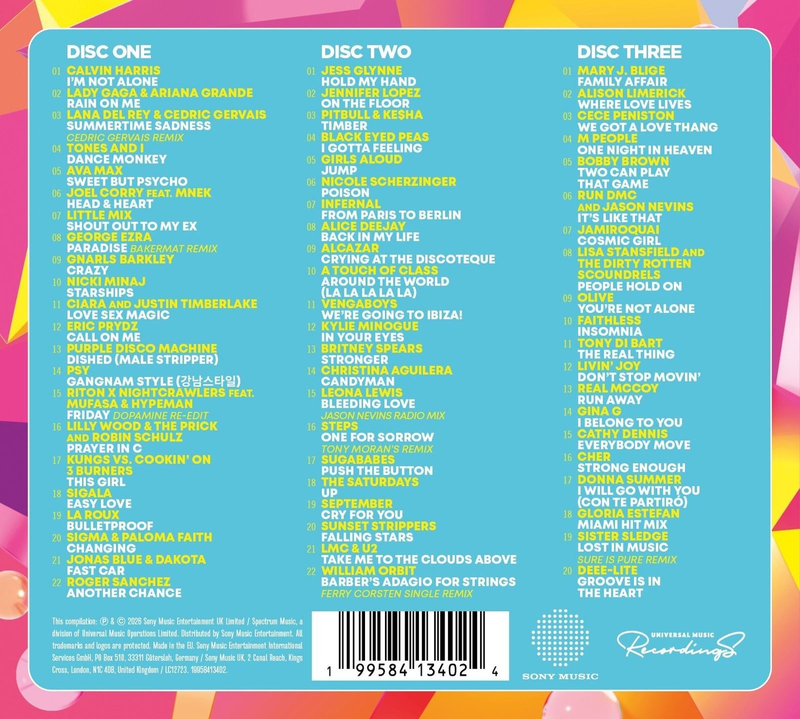 The Hits Album: The Dance Pop Album (CMG JV) 3CD Box Set - Pre-sale