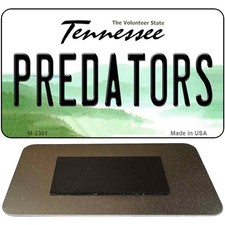 Predators Tennessee State License Plate Tag Magnet M-2301 3.5" x 2" Magnet (M)