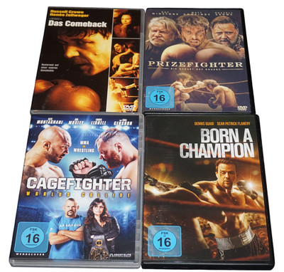 4xBox/MMA Kampfsport Filme.Born a Champion+Prizefighter+Das Comeback+Cagefighter