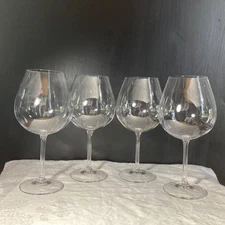 Bohemia Czech Crystalite Crystal 16 oz Balloon Wine Glasses SET of 4