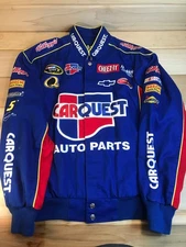 Casey Mears Nascar Sprint #5 Racing Jacket Full Snap Adult Medium Blue Chase DL