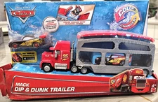 Disney Pixar Cars MACK Dip and Dunk Trailer Transporter - MACK - New in Box !!