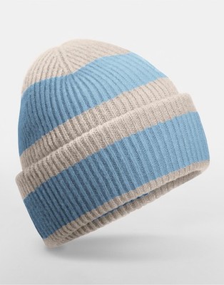 Colour Block Beanie Strickmütze Winter Mütze Unisex Original Beechfield B391R